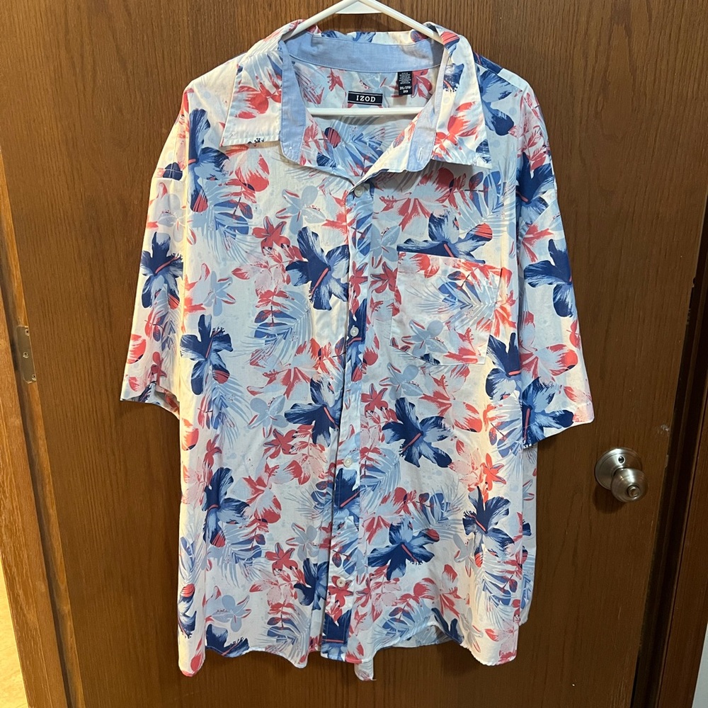 3XL IZOD Hawaiian Shirt